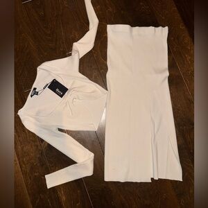 Cream Women's Skirt by